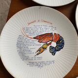 Series of 6 raymond oliver plates