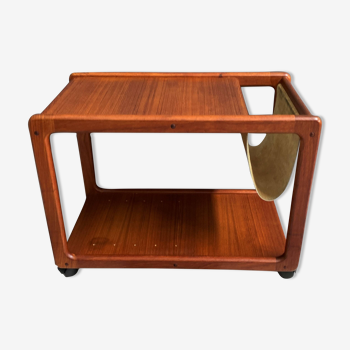 Danish Teak magazine trolley 1960s