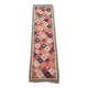 Tapis kilim en toile de jute et coton. 80cm x 310cm