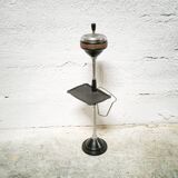 Free-standing ashtray with magazine rack