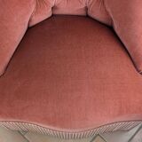 Velvet frog armchair