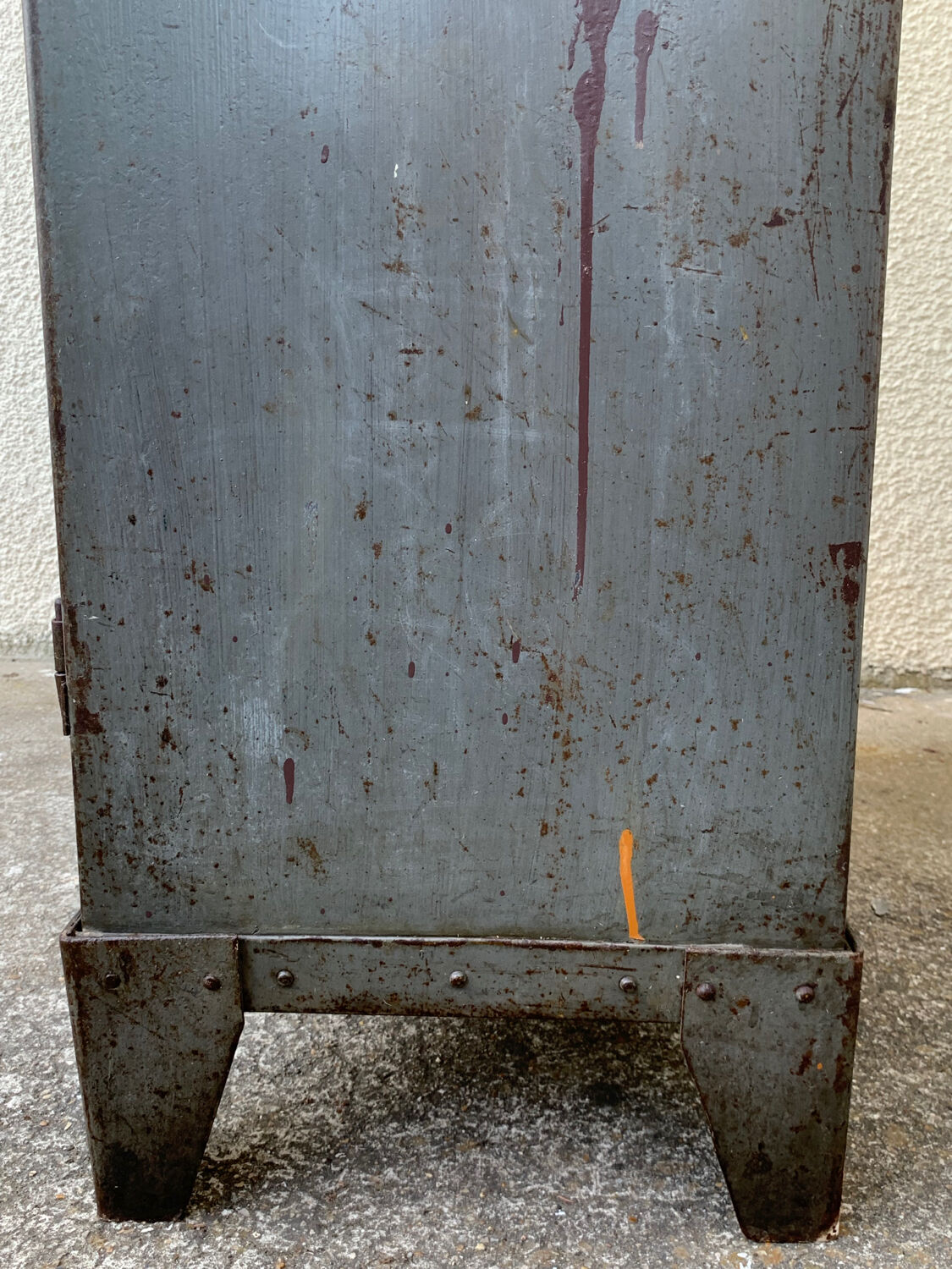 1940s industrial workshop locker room