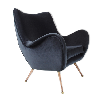 Sculptural armchair of Melchiorre Bega of 1955