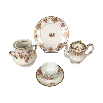 Lot of two parts of selfish services, limoges porcelain