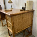 Vintage rattan desk