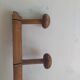 Bamboo wooden wall coat holder 6 hooks