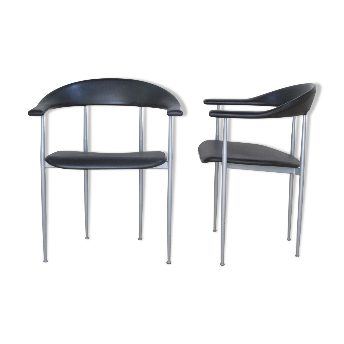 Armrest chairs by Fasem Italia 1980