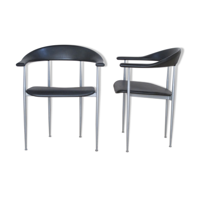 Chaises à accoudoirs par Fasem Italia 1980