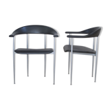 Armrest chairs by Fasem Italia 1980