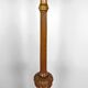 Important Art Deco carved oak floor lamp, France, circa 1920