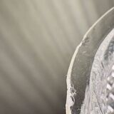 Vintage glass globe angled wall light