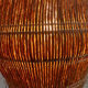 Louis Sognot rattan and wicker floor lamp, France, 1960s