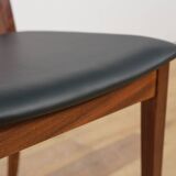 Mid-Century Teak and Leather Dining Chairs by Leslie Dandy for G-Plan, 1960