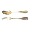 Silver CG spoon and fork with hallmark