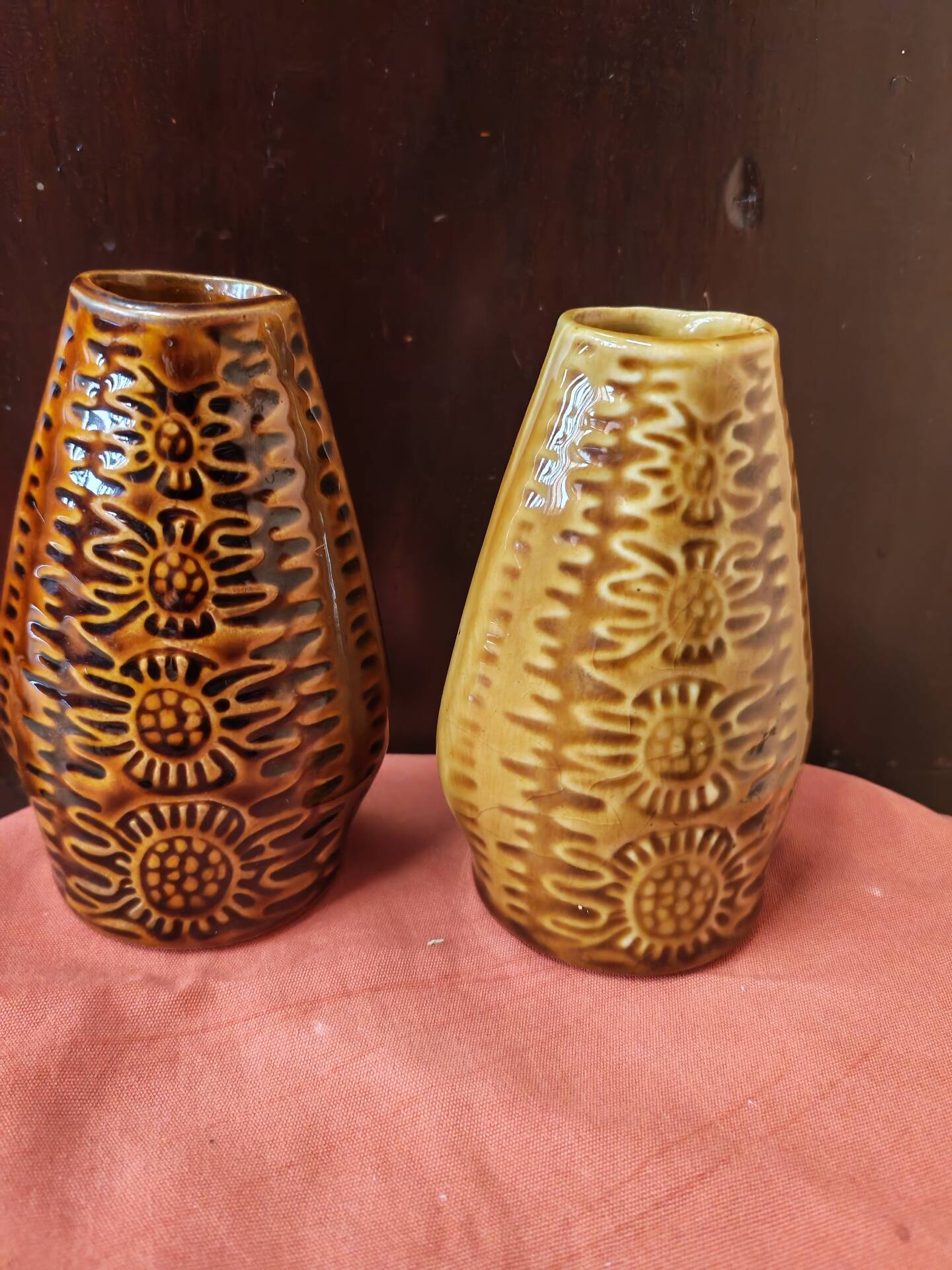 Pair of vases New Look Poland Mirostowice 1970