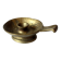 Handmade brutalist heavy brass candle stick - Vintage