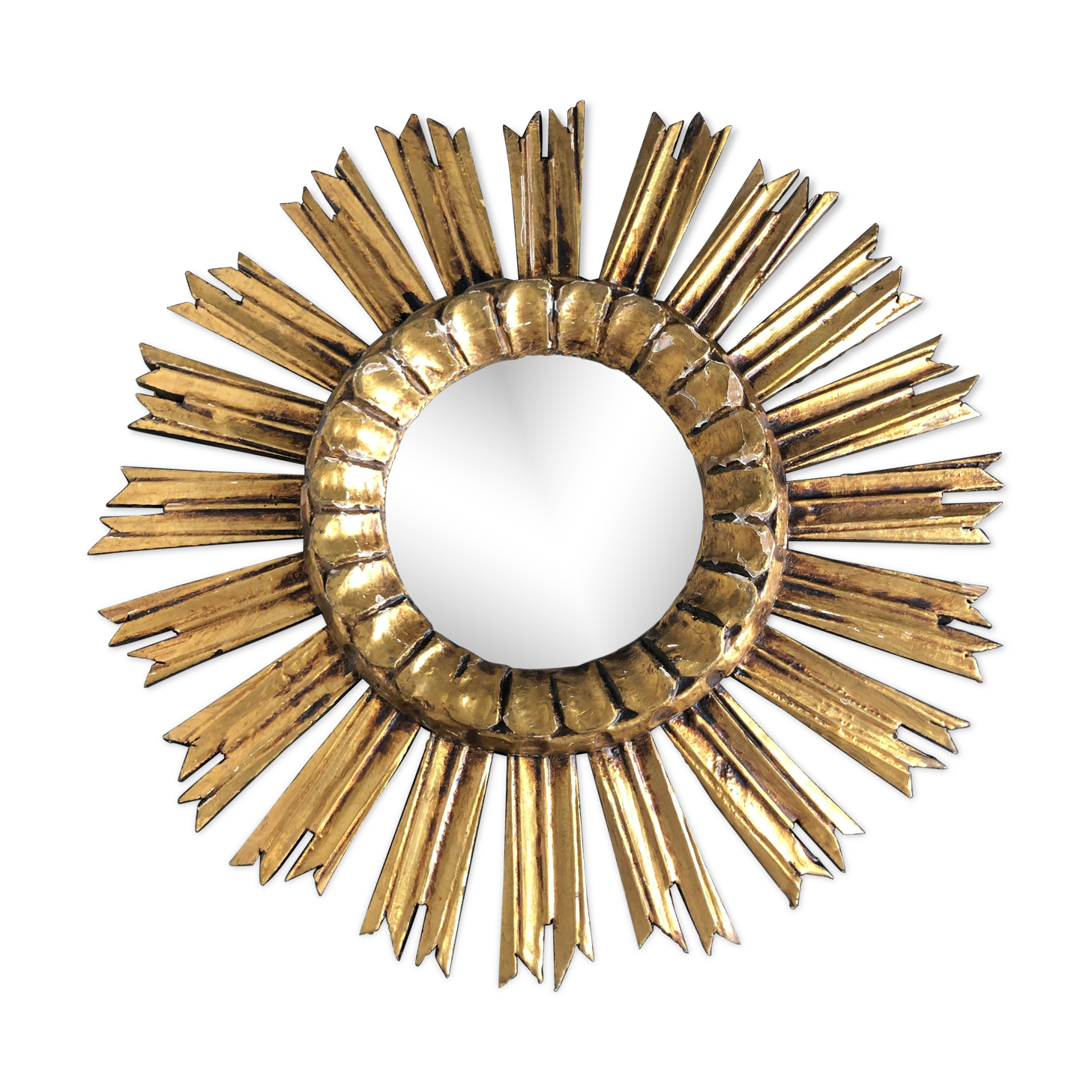 Miroir soleil oeil de sorcière diamètre 44 cm