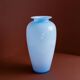 Vintage blue Murano glass vase - Italy 1970s - Flower vase, double glass, timeless shape - Elegant retro decoration, gift idea