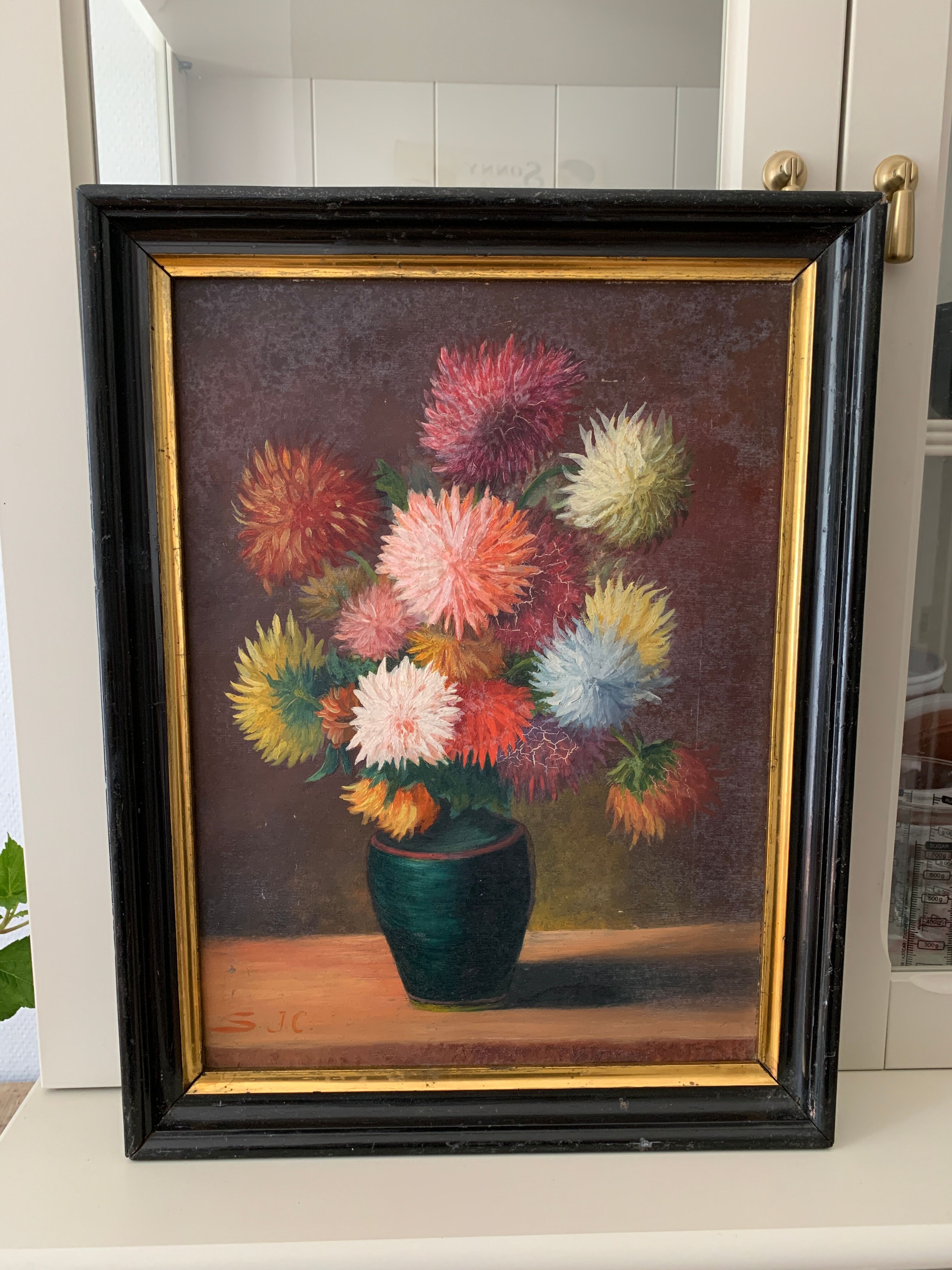 Ancient flower painting