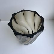 Smoked glass vase 70s