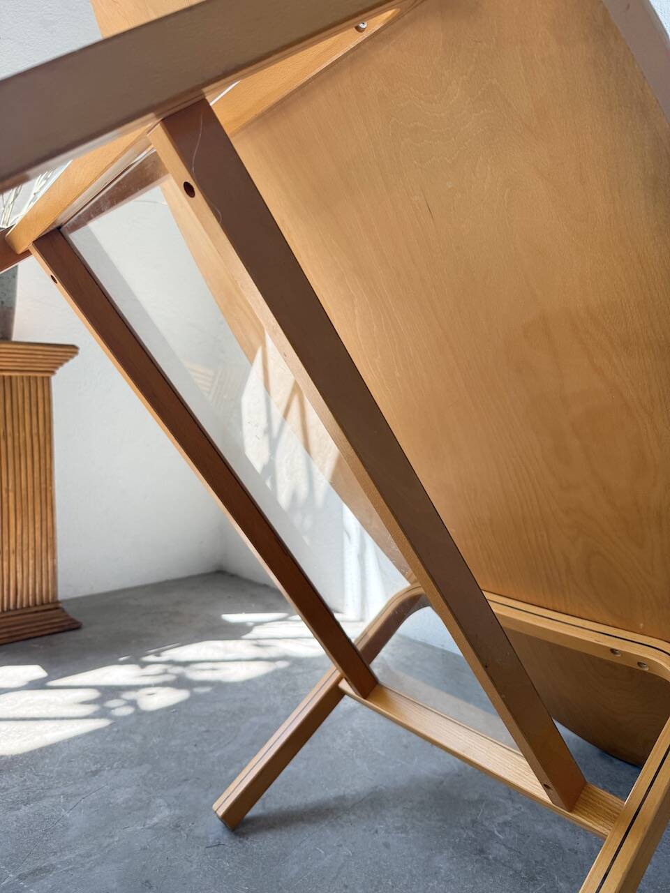 Oval coffee table beech 1980 Aalto Ikea