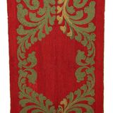 Old American carpet Hooked handmade 88cm x 152cm 1920
