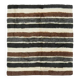 Vintage Turkish Hand-Knotted Wool Cotton Beige Kilim Area Rug 127x140