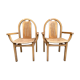 Pair of Baumann armchairs, Argos models.
