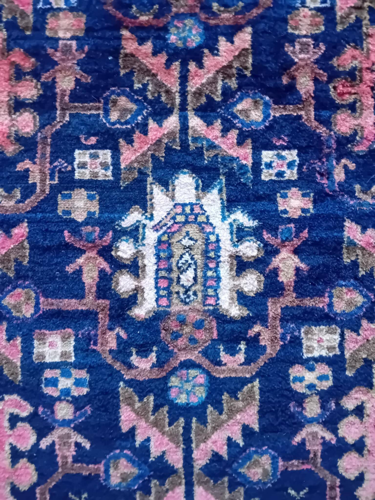 Handmade Persian Hamadan Rug 210x134cm