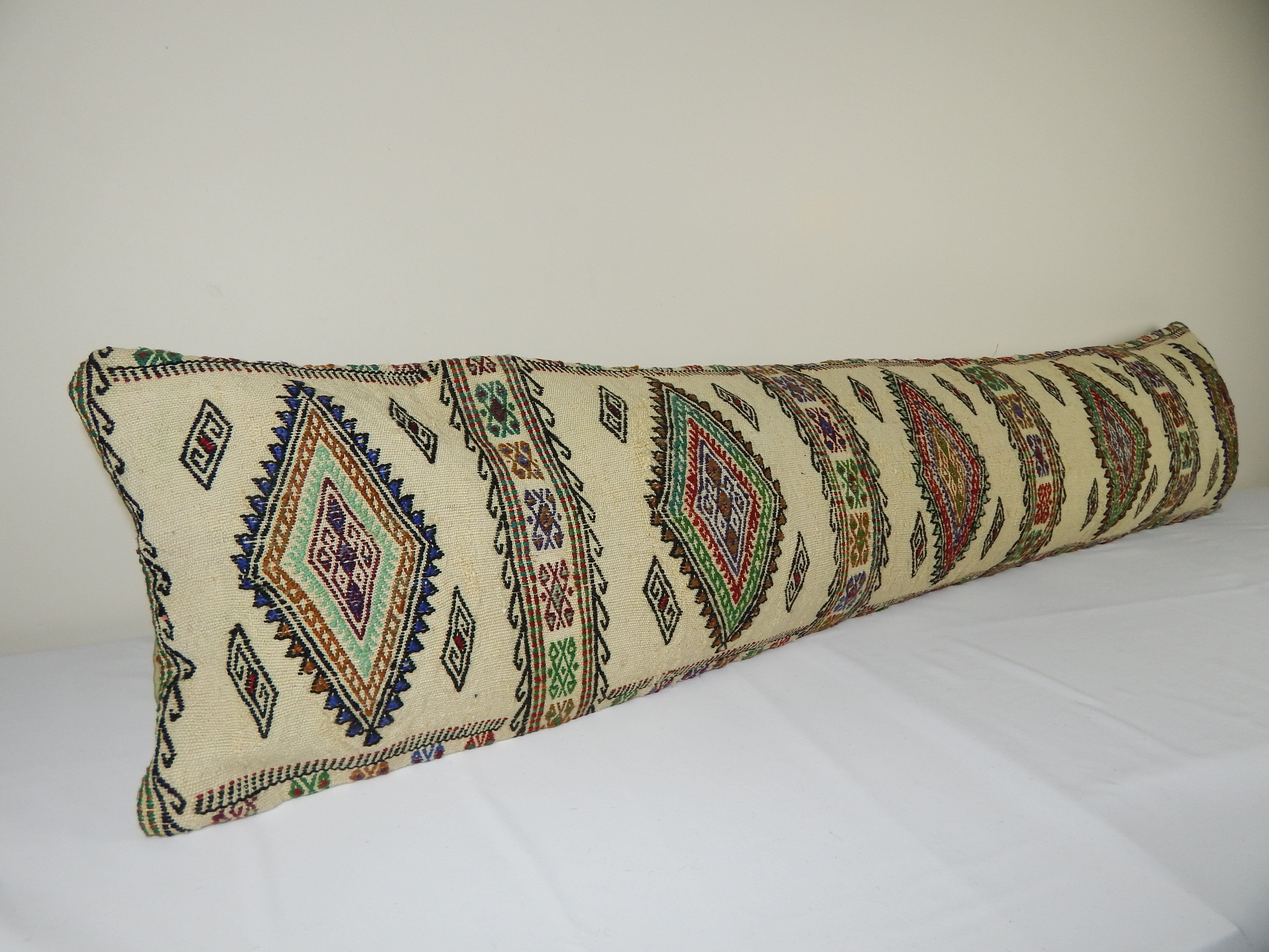 Extra long handmade Kilim cushion cover ak41