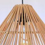 Bamboo Light, 40cm coni style, Boho Pendant Light