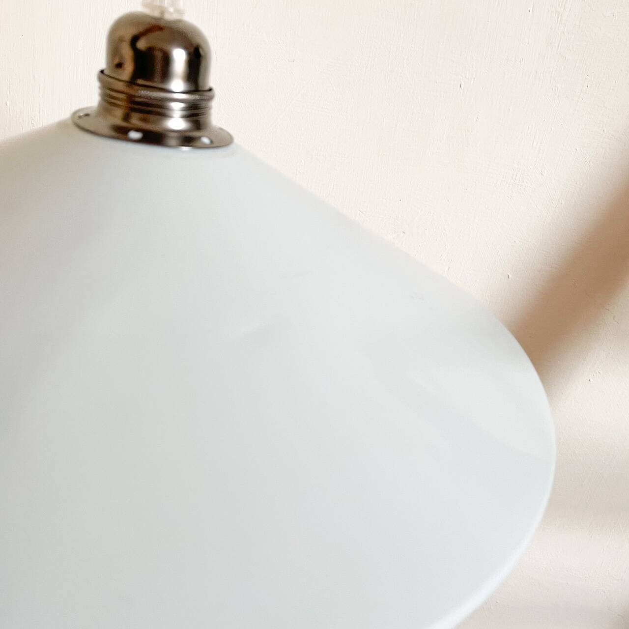 Sky blue metal pendant light