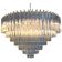 Lustre contemporain en verre de murano triedro transparent
