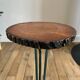 Brutalist stool design in wood and iron 70s