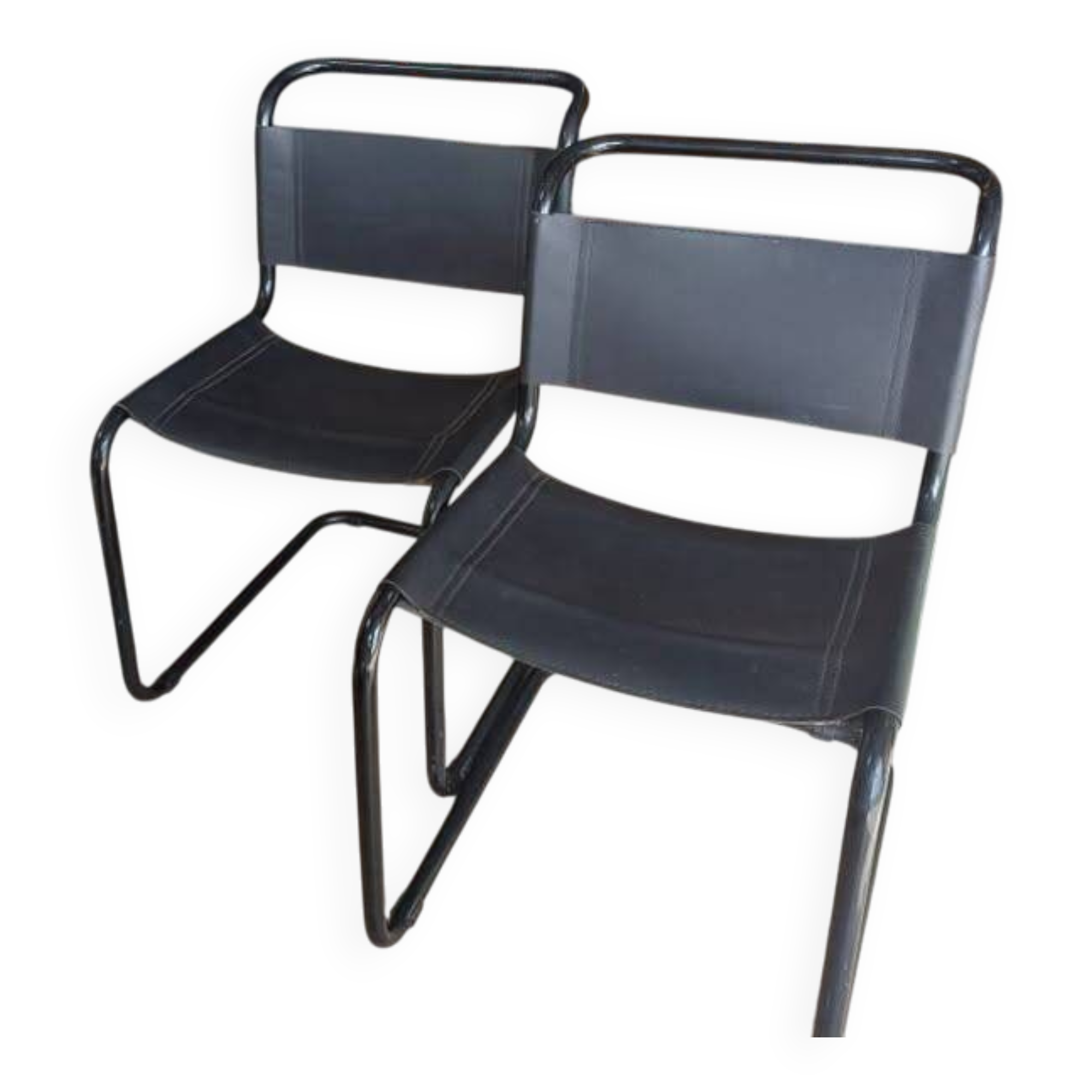 Pair of Bauhaus Thonet S33 chairs