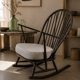 Fauteuil à bascule Ercol en orme circa 1960