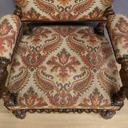 Ornamental armchair in oak, Louis XIII style – Early 20th century