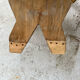 Paire chaises pin brutaliste