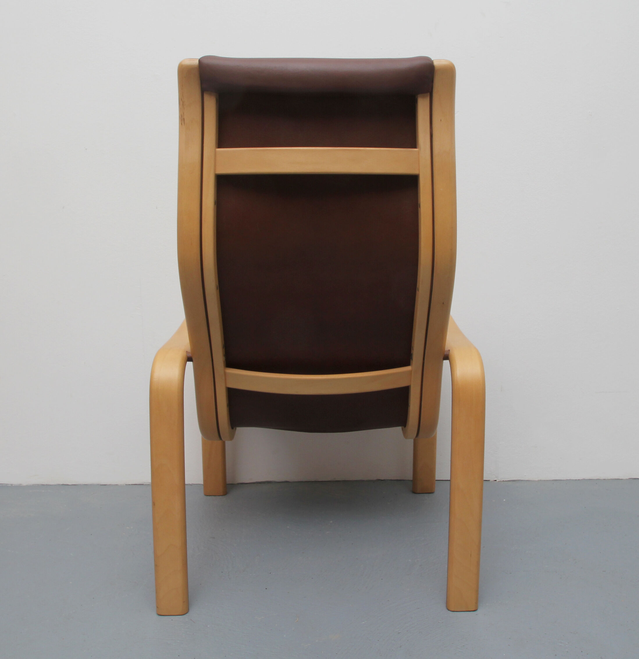 1980s relax-chair with footstool, Yngve Ekström for Swedense