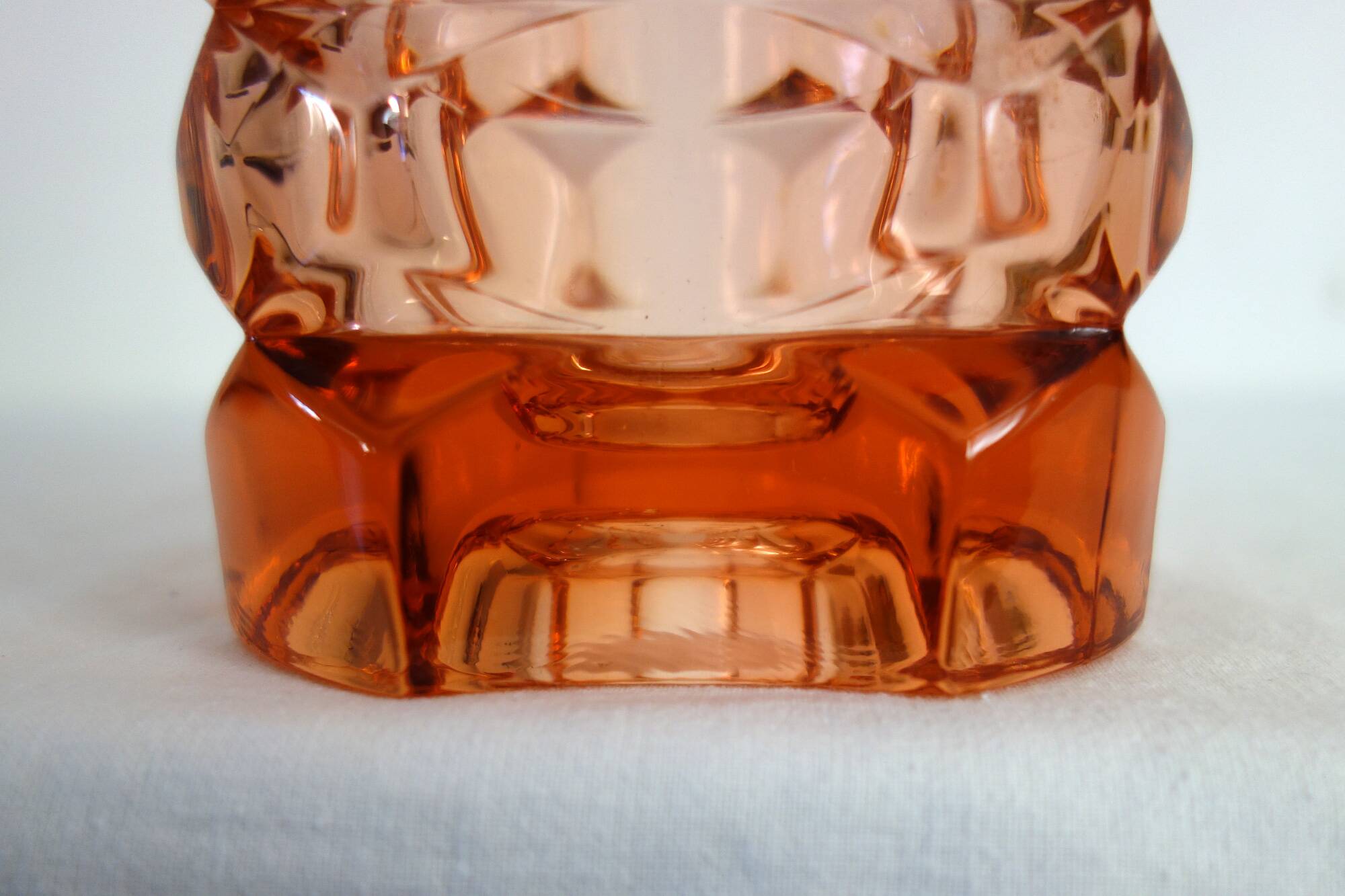 Vase en verre Rosaline, Luminarc, années 1970