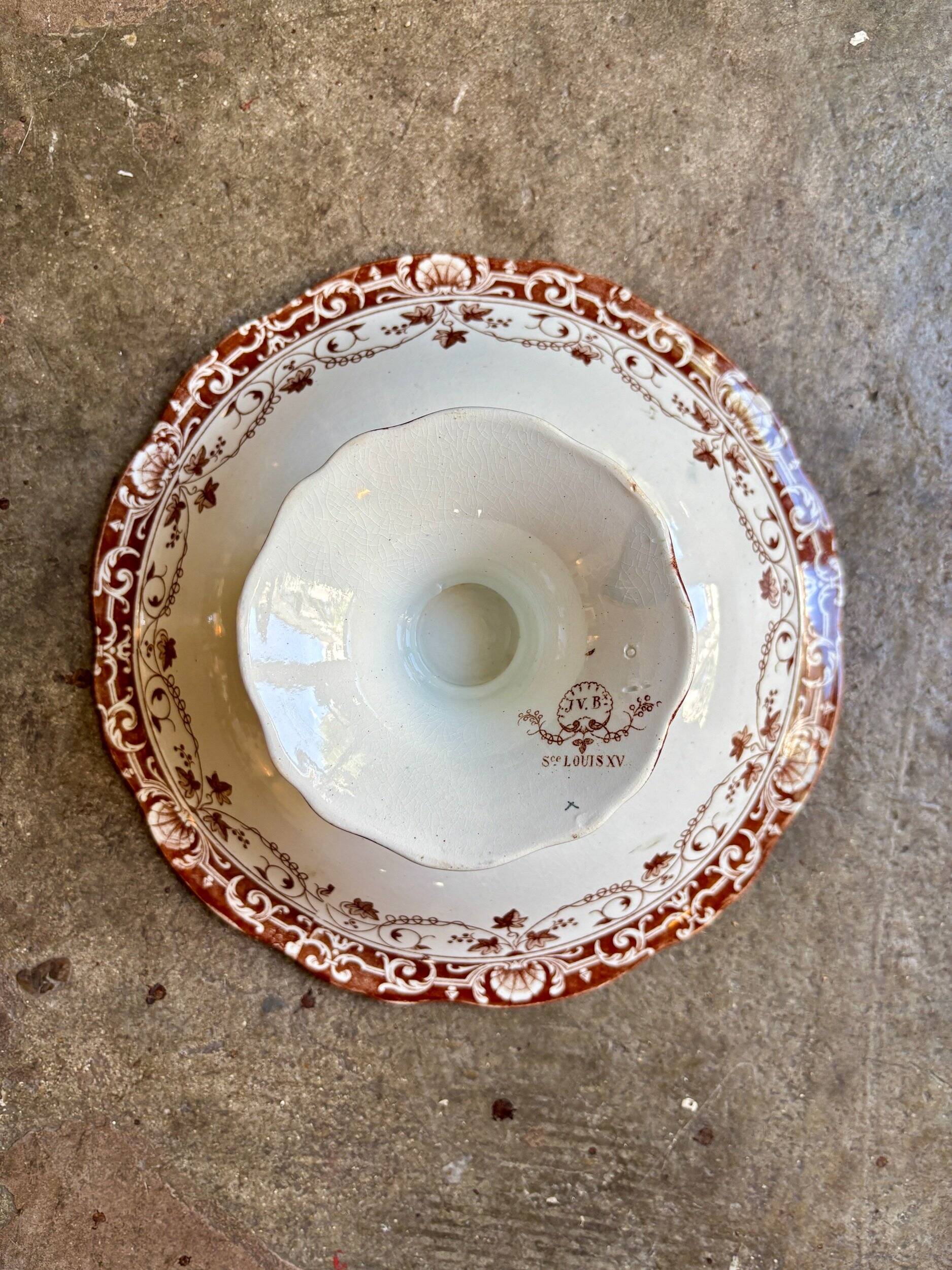 Jules Vieillard Compote No. 1 - Bordeaux in iron earth, "Louis XV" service