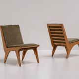 Pair of Dordrecht Chairs by Wim Van Gelderen for Spectrum, the Netherlands 1950s