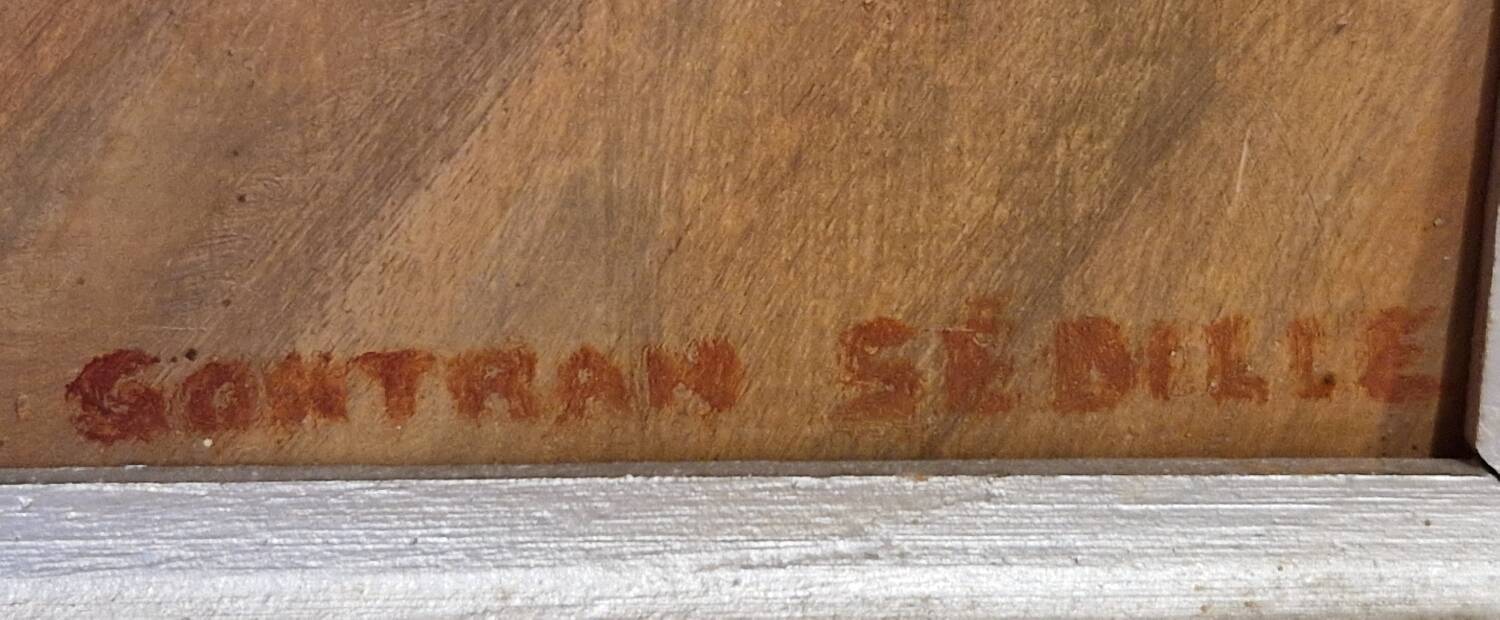 Painting of an Art Deco dancer by Gontran Sedille