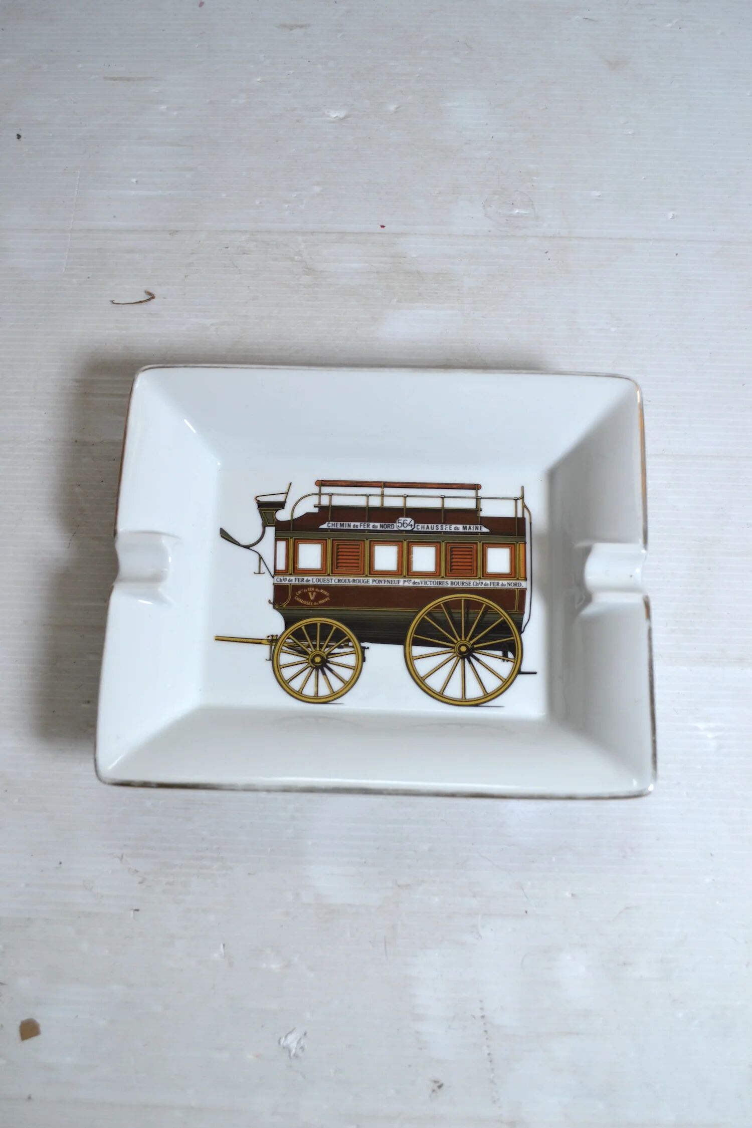 Limoges porcelain ashtray