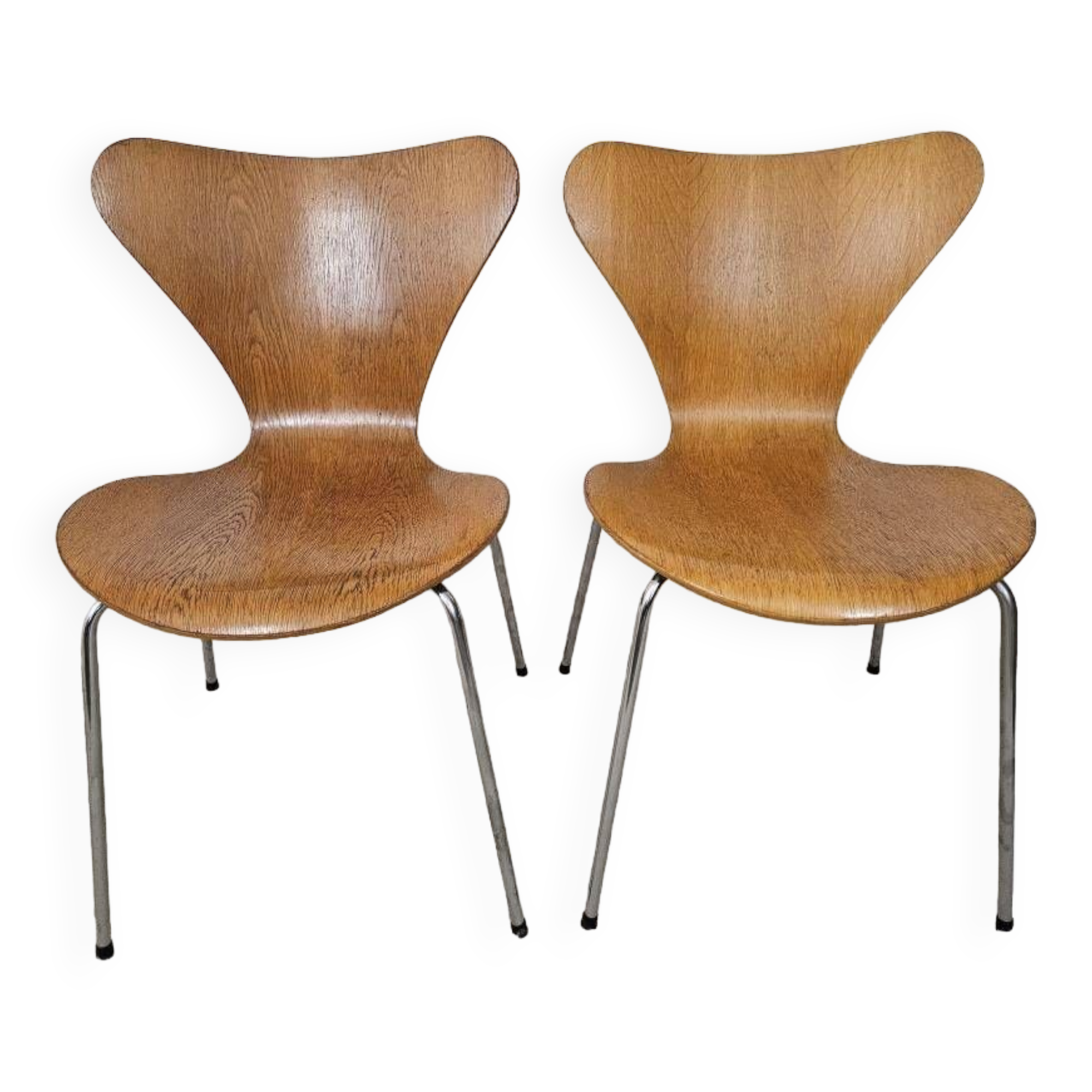 2 Chaises par Arne Jacobsen pour Fritz Hansen 1978