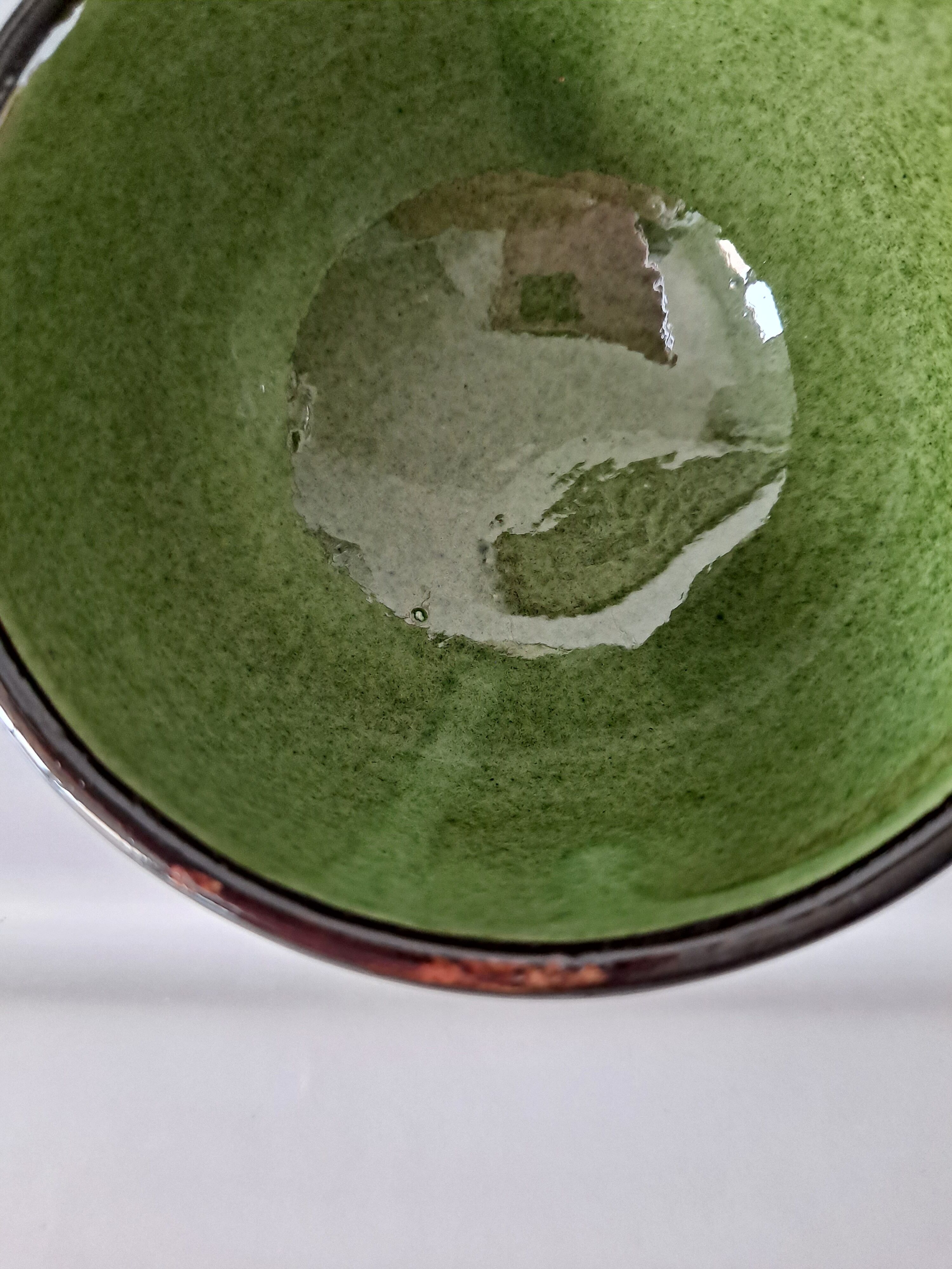 Cups bird glazed terracotta Savoie