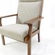 Vintage GE181A high back easy chair by Hans Wegner for Getama