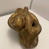 Sculpture of an embracing couple 20th century signed