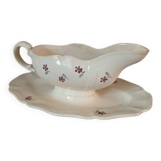 Antique sauce boat from Digoin and Sarreguemines
