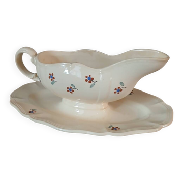 Antique sauce boat from Digoin and Sarreguemines